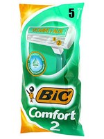 Ξυραφάκια Bic Comfort 2 Aloe Vitamins 5τεμ - OneSuperMarket