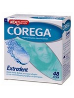 Corega Καθαριστικά Δισκία Οδοντοστοιχιών Extradent 48τεμ - OneSuperMarket